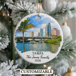 Personalisiertes Tampa-Ornament, Benutzerdefiniert Keramik Ornament