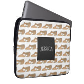 Personalisiertes Tan Lyrical Shoe Dance Teacher-Ge Laptopschutzhülle (Vorne Rechts)