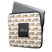 Personalisiertes Tan Lyrical Shoe Dance Teacher-Ge Laptopschutzhülle (Vorderseite Links)