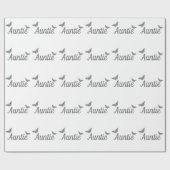 Personalisiertes Tantenverpackungspapier Geschenkpapier (Flach)