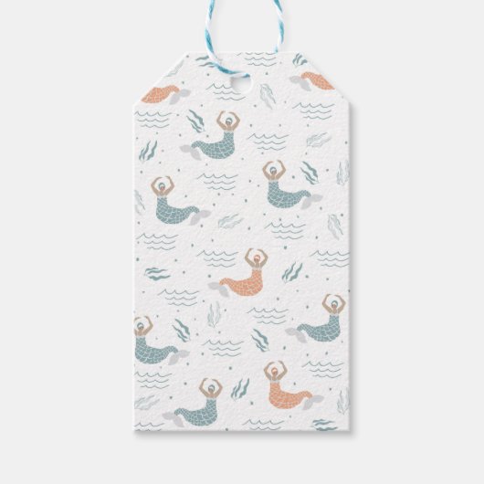 Personalisiertes tanzende Meerjungfrau Illustratio Geschenkanhänger (Vorderseite)