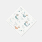 Personalisiertes tanzende Meerjungfrau Illustratio Serviette (Ecke)