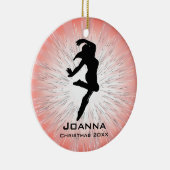 Personalisiertes Tanzschmuck Keramikornament (Rechts)