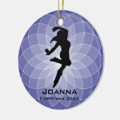 Personalisiertes Tanzschmuck Keramikornament (Links)