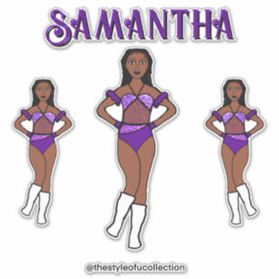 Personalisiertes Tanzteam Trauben Aufkleber