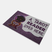 Personalisiertes Tarot Karten Ein Tarot Leser lebt Fußmatte (Schrägansicht)