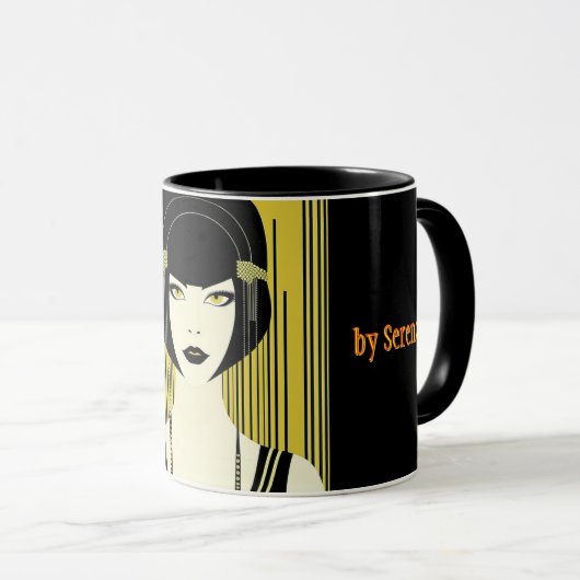 Personalisiertes Tarot Tasse Art Deco (VorderseiteRechts)