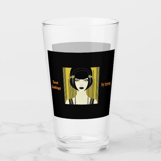 Personalisiertes Tarot Tumbler Art Deco Flapper Gi (Vorderseite)