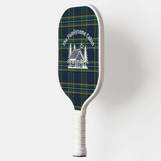 Personalisiertes Tartan-Familienlager Pickleball-P Pickleball Schläger (Links)