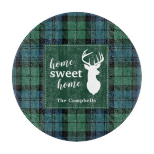 Personalisiertes Tartan-Weihnachten Clan Campbell Schneidebrett