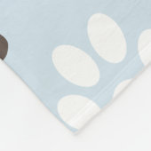 Personalisiertes Tatzen-Druck-Muster Fleecedecke (Ecke)
