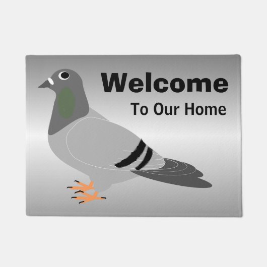 Personalisiertes Taubendesign Fußmatte (Vorderseite)