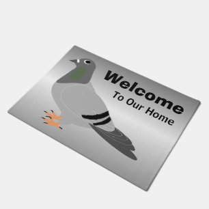 Personalisiertes Taubendesign Fußmatte
