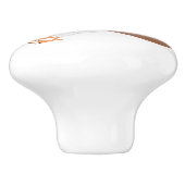 Personalisiertes Taubendesign Keramikknauf (Seitenansicht)