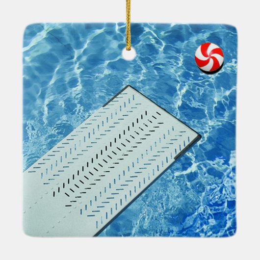 Personalisiertes Tauchen Keramik Keramikornament (Rückseite)