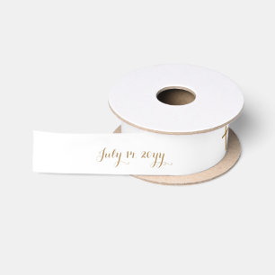 Personalisiertes Taufgeschenk Vintage Boho Gold Kr Satinband