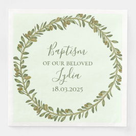 Personalisiertes Taufopapier Serviette