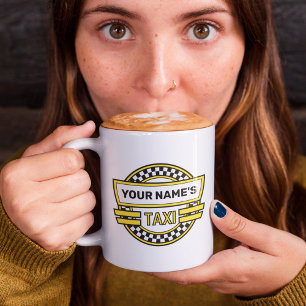 Personalisiertes Taxi-Zeichen Kaffeetasse