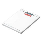Personalisiertes Team Inspiration Office Corporate Notizblock (Rotiert)
