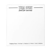 Personalisiertes Team Motivierend Office Notizblock (Vorderseite)