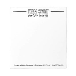 Personalisiertes Team Motivierend Office Notizblock