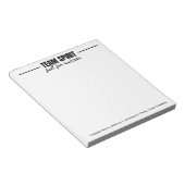 Personalisiertes Team Spirit Mitarbeiterbüro Notizblock (angewinkelt)