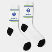 Personalisiertes Team von Blue Green Pickleball Pa Socken (Rechts)