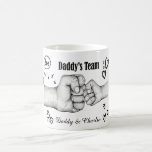 Personalisiertes Team von Daddy Benutzerdefinierte Kaffeetasse