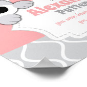 Personalisiertes Teddy Bear Kinderzimmer Room Poster (Ecke)