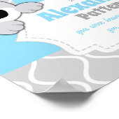 Personalisiertes Teddy Bear Kinderzimmer Room Poster (Ecke)