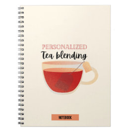 Personalisiertes Tee-Blending-Notebook Notizblock