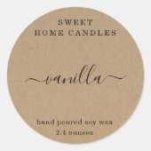 Personalisiertes Tee-Light-Candle-Etikett Rundkleb Runder Aufkleber (Vorderseite)