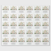 Personalisiertes Tee-Party-Brautparty Geschenkpapier (Flach)