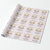 Personalisiertes Tee-Party-Brautparty Geschenkpapier (Ungerollt)