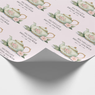Personalisiertes Tee-Party-Brautparty Geschenkpapier