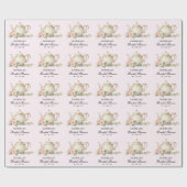 Personalisiertes Tee-Party-Brautparty Geschenkpapier (Flach)