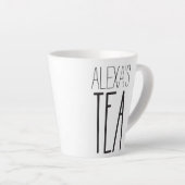Personalisiertes Tee-Tasse-Geschenk mit Name Milchtasse (Rechte Ecke)