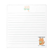 Personalisiertes Teeküchen aus Boba Notizblock (Vorderseite)