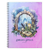 Personalisiertes Teenager Hexenzeitschrift Grimoir Notizblock (Vorderseite)