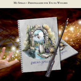 Personalisiertes Teenager Hexenzeitschrift Grimoir Notizblock