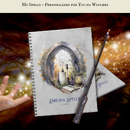 Personalisiertes Teenager Hexenzeitschrift Grimoir Notizblock