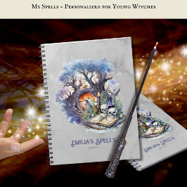 Personalisiertes Teenager Hexenzeitschrift Grimoir Notizblock
