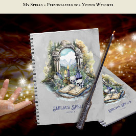 Personalisiertes Teenager Hexenzeitschrift Grimoir Notizblock