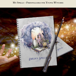 Personalisiertes Teenager Hexenzeitschrift Grimoir Notizblock