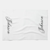 Personalisiertes Teetuch - Familienname Geschirrtuch (Horizontal)