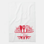 Personalisiertes Teetuch mit dem Namen Küchentüche Geschirrtuch (Vertikal)