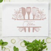 Personalisiertes Teetuch mit dem Namen Küchentüche Geschirrtuch (Gefaltet)