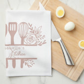 Personalisiertes Teetuch mit dem Namen Küchentüche Geschirrtuch (Viertel Falte)