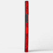 Personalisiertes Telefongehäuse mit rotem Damast Case-Mate iPhone Hülle (Rückseite / Rechts)