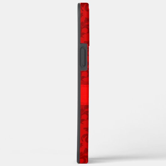 Personalisiertes Telefongehäuse mit rotem Damast Case-Mate iPhone Hülle (Rückseite / Rechts)